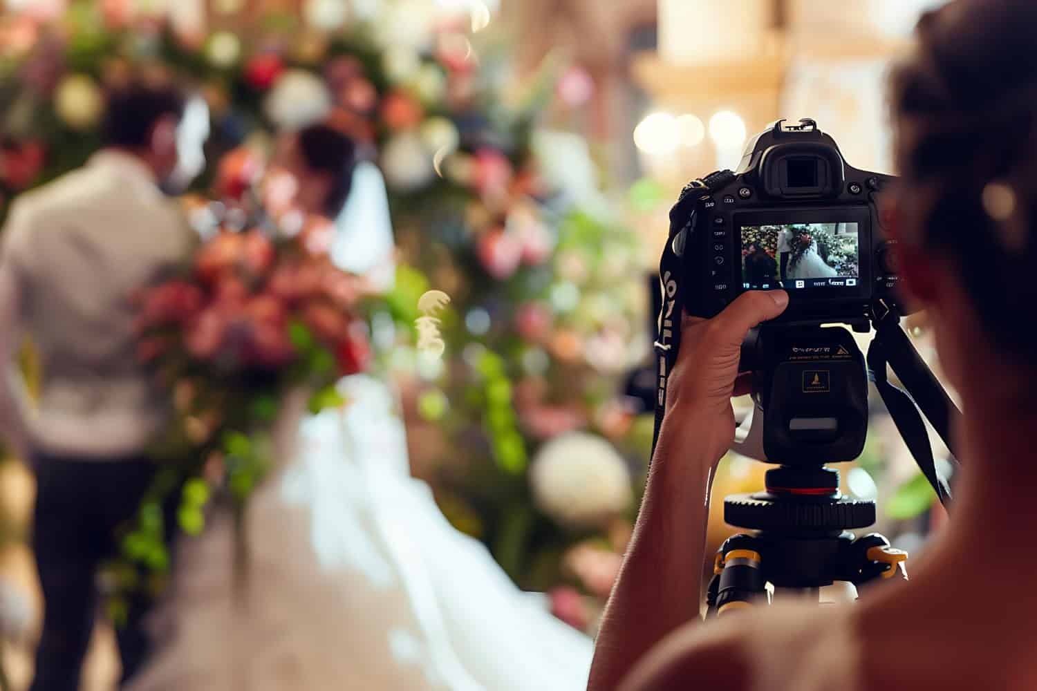 Candid wedding photography behind the scenes